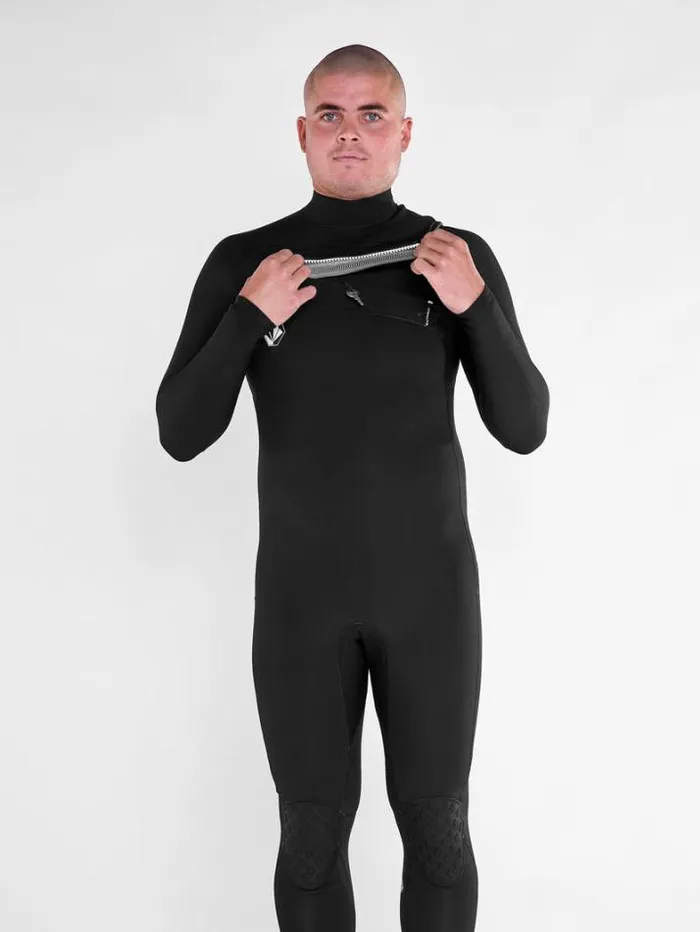 Mens Wetsuits Volcom Modulator 43mm Chest Zip Fullsuit 8211 Black