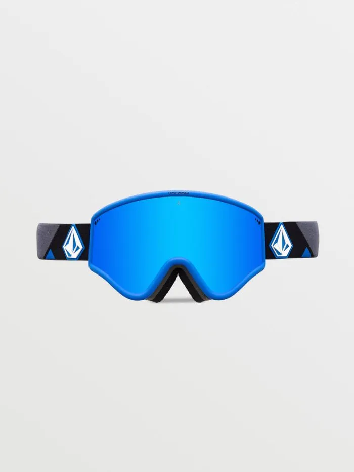 MensWomensKids Goggles Volcom Yae Goggle 8211 BlueDark Grey Blue ChromeBL