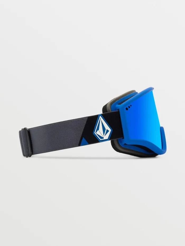 MensWomensKids Goggles Volcom Yae Goggle 8211 BlueDark Grey Blue ChromeBL