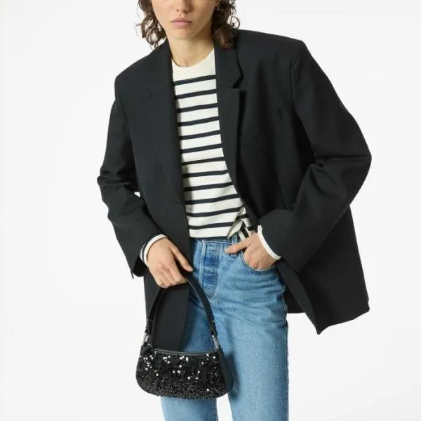 Merveille Paillettes Noir Women Coccinelle Mini Bags
