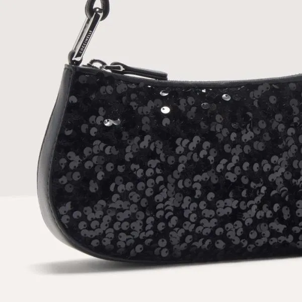 Merveille Paillettes Noir Women Coccinelle Mini Bags