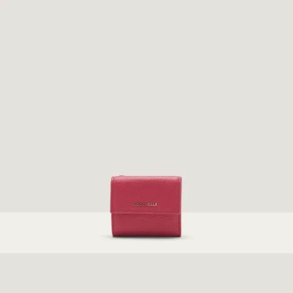 Metallic Soft Rosewood Women Coccinelle Wallets and Small Leather Goods