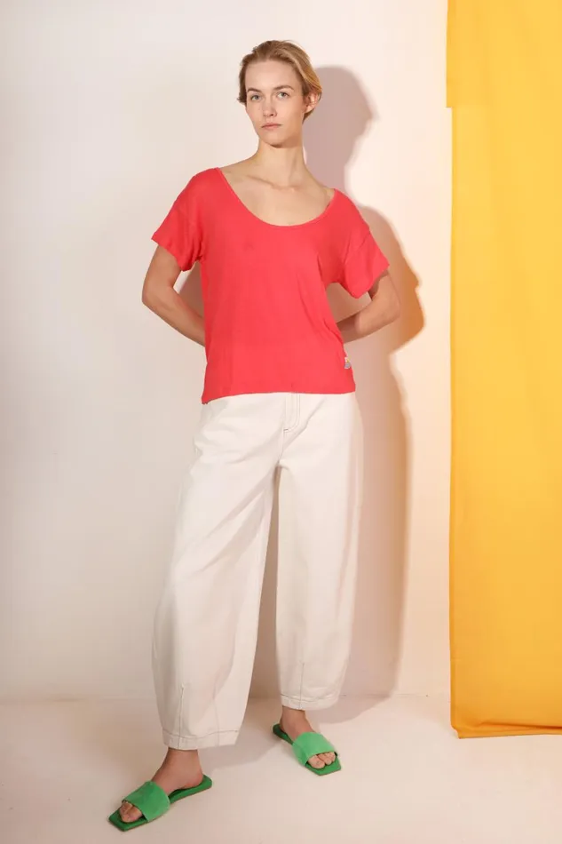 Miguel Jean Ecru Womens LF Markey Trousers