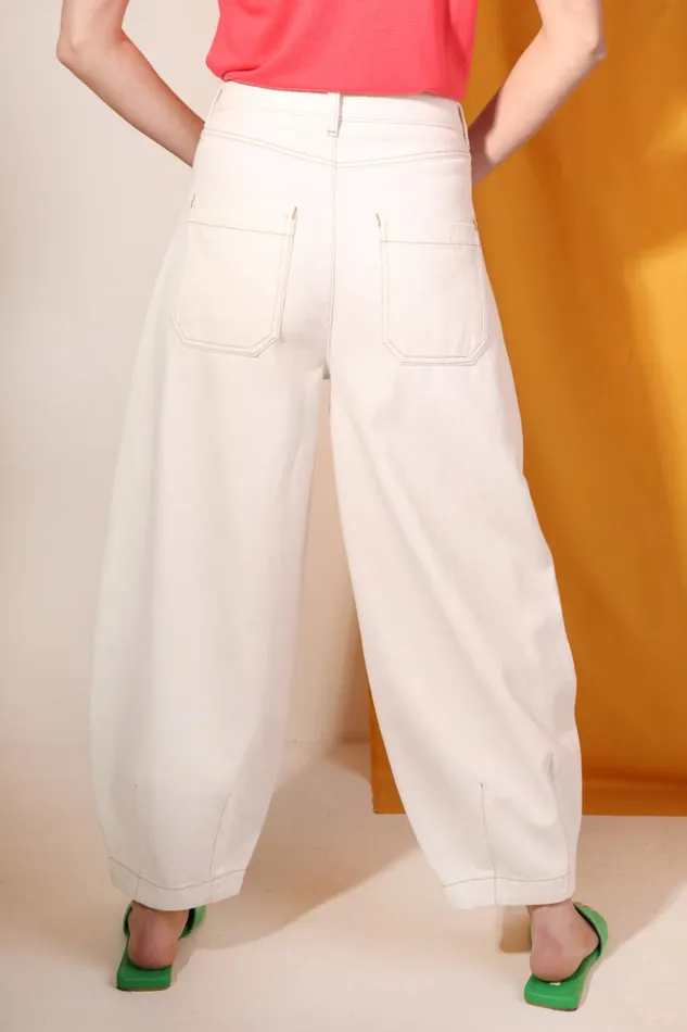 Miguel Jean Ecru Womens LF Markey Trousers
