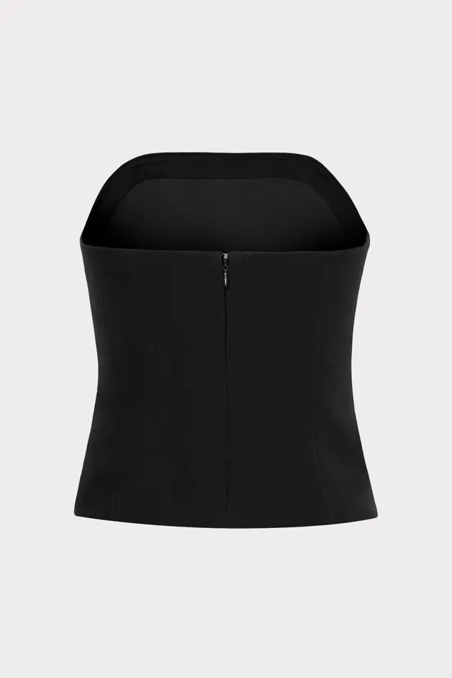 Milly Lana Cady Strapless Top Black Women Tops Milly Lana Cady Strapless Top Black Women Tops
