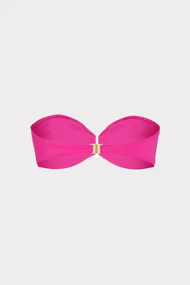 Milly Margot Bandeau Top Hot Pink Women Bikinis Milly Margot Bandeau Top Hot Pink Women Bikinis