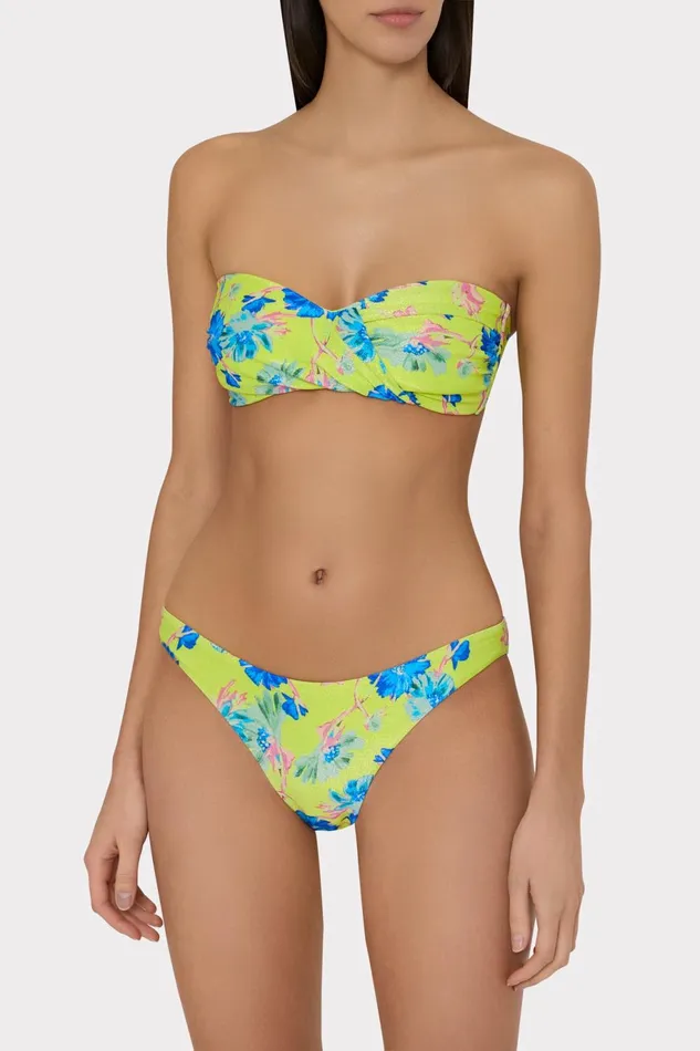 Milly Margot Floating Cosmos Bikini Bottom Neon Yellow Women Swim and Coverups Milly Margot Floating Cosmos Bikini Bottom Neon Yellow Women Swim and Coverups