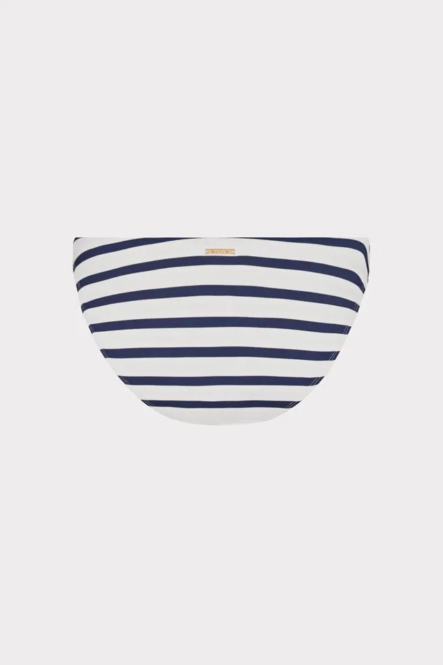 Milly Margot Nautical Stripe Bikini Bottom Navywhite Women Swim and Coverups