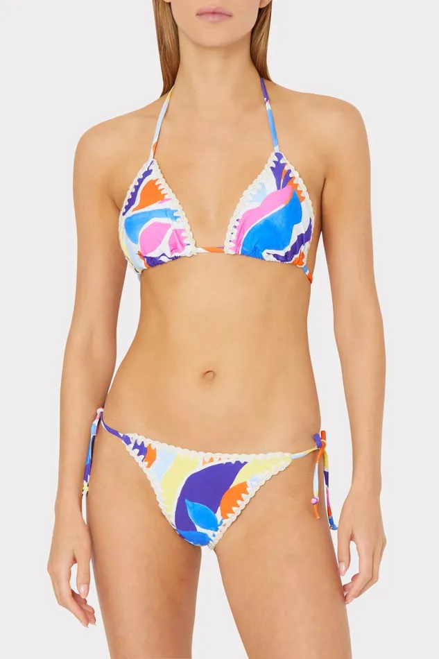 Milly Painted Bloom Bikini Bottom Blue Multi Women Bikinis Milly Painted Bloom Bikini Bottom Blue Multi Women Bikinis