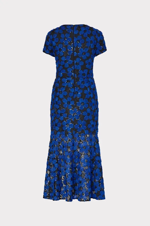 Milly Tahlia Tulle Embroidery Dress Cobaltblack Women Dresses Milly Tahlia Tulle Embroidery Dress Cobaltblack Women Dresses