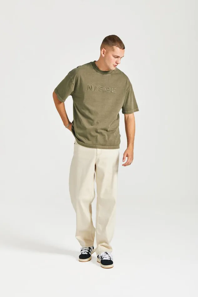 NICCE TShirts Mens NICCE Mercury Oversized TShirt Juniper Green