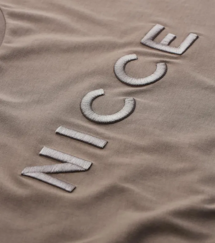 NICCE TShirts Mens NICCE Mercury Short Sleeve TShirt Taupe