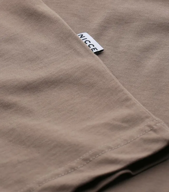 NICCE TShirts Mens NICCE Mercury Short Sleeve TShirt Taupe