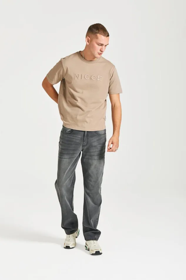 NICCE TShirts Mens NICCE Mercury Short Sleeve TShirt Taupe