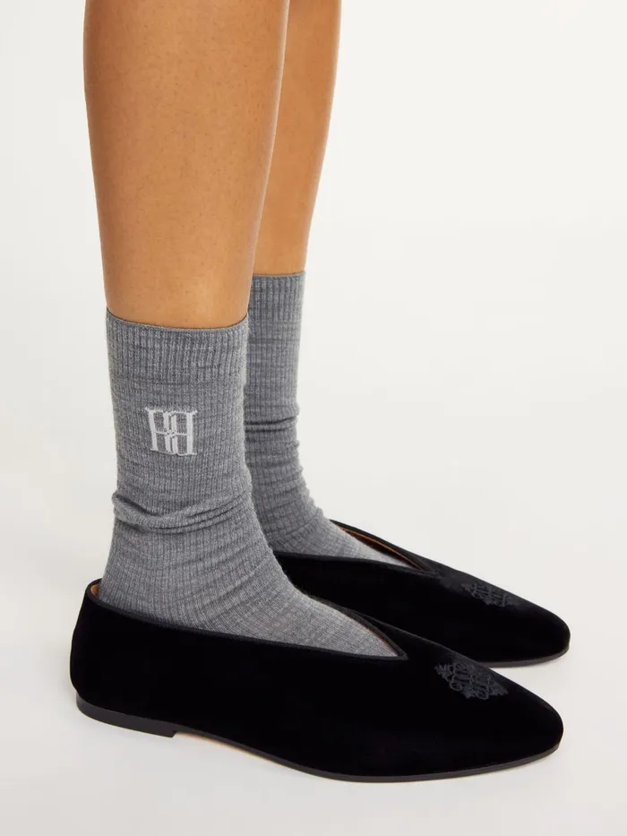 Other Accessories Women By Malene Birger Leiano Woolblend Socks Grey Melange Other Accessories Women By Malene Birger Leiano Woolblend Socks Grey Melange