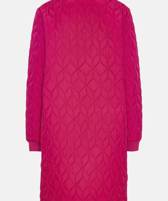 Padded Quilt Coat 8211 Sangria Outerwear Ilse Jacobsen All Jackets And Coats