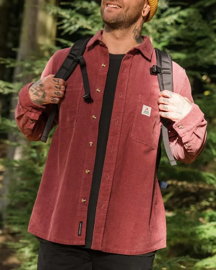Passenger Clothing Backcountry Cord Shirt Crushed Berry Men Shirts