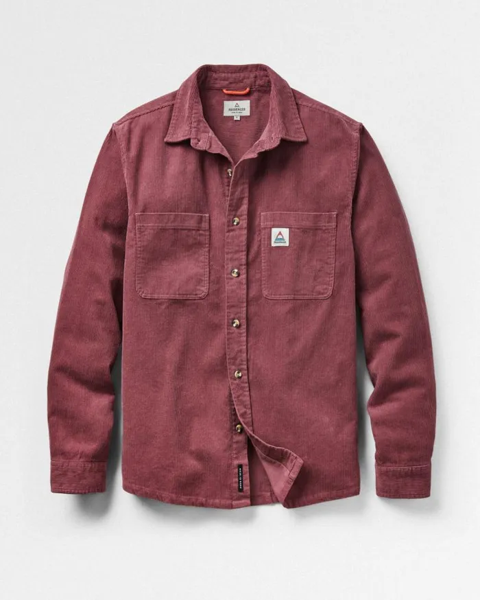 Passenger Clothing Backcountry Cord Shirt Crushed Berry Men Shirts