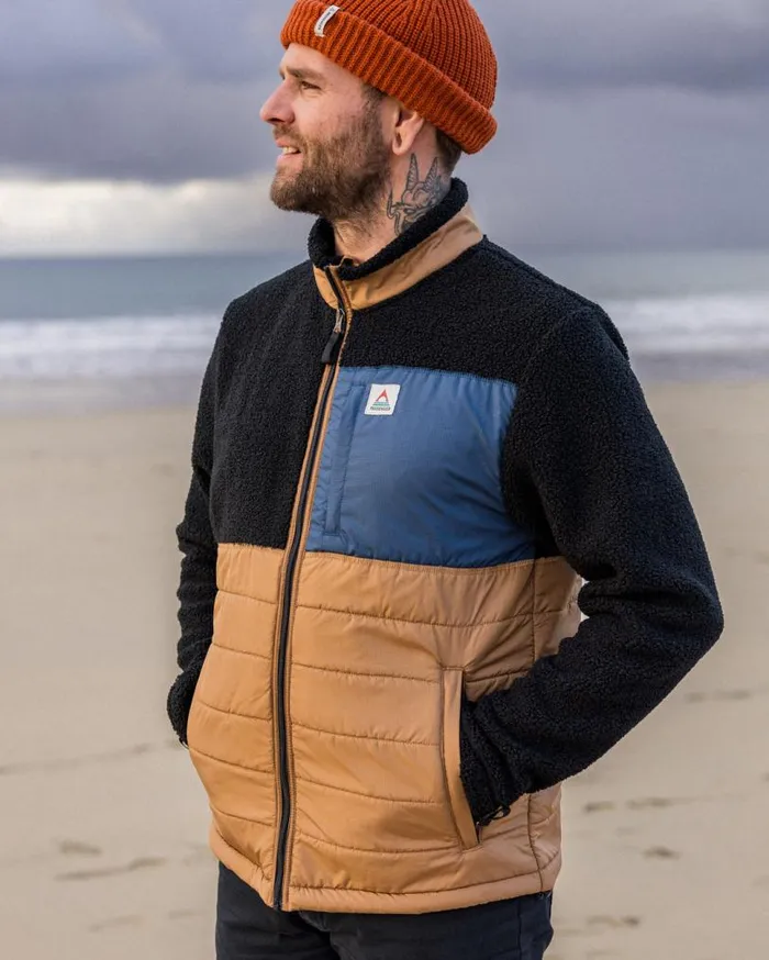 Passenger Clothing Born Explorer Recycled PolarLined Sherpa Fleece Black Men Fleece