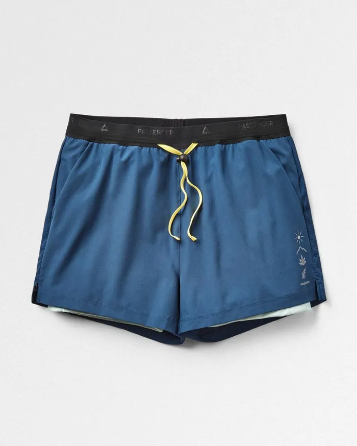 Passenger Clothing Byway Active Recycled Short Dark Denim Women Activewear