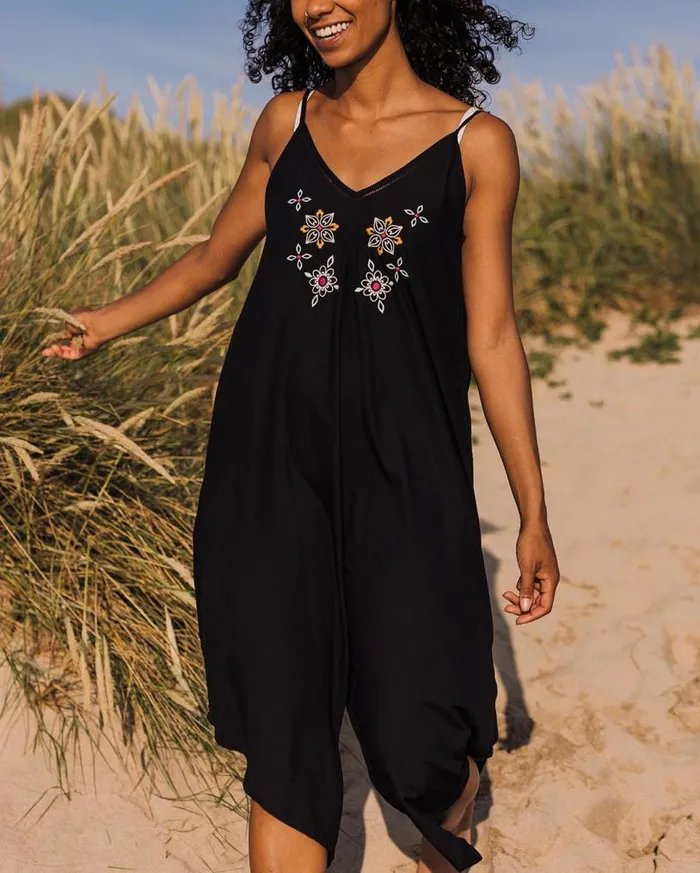 Passenger Clothing Copetin Jumpsuit Black Women Dungarees and Trousers