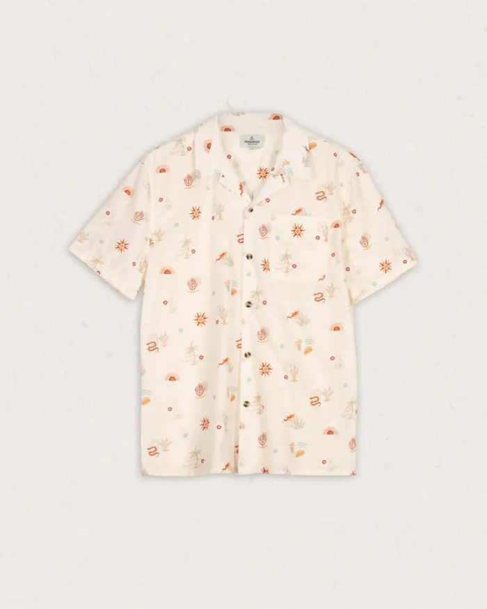 Passenger Clothing Cove Organic Cotton Short Sleeve Shirt Taco Time Birch Men Shirts