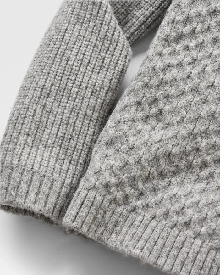 Passenger Clothing Cozy Cable Recycled Knitted Jumper Grey Marl Women Knitwear