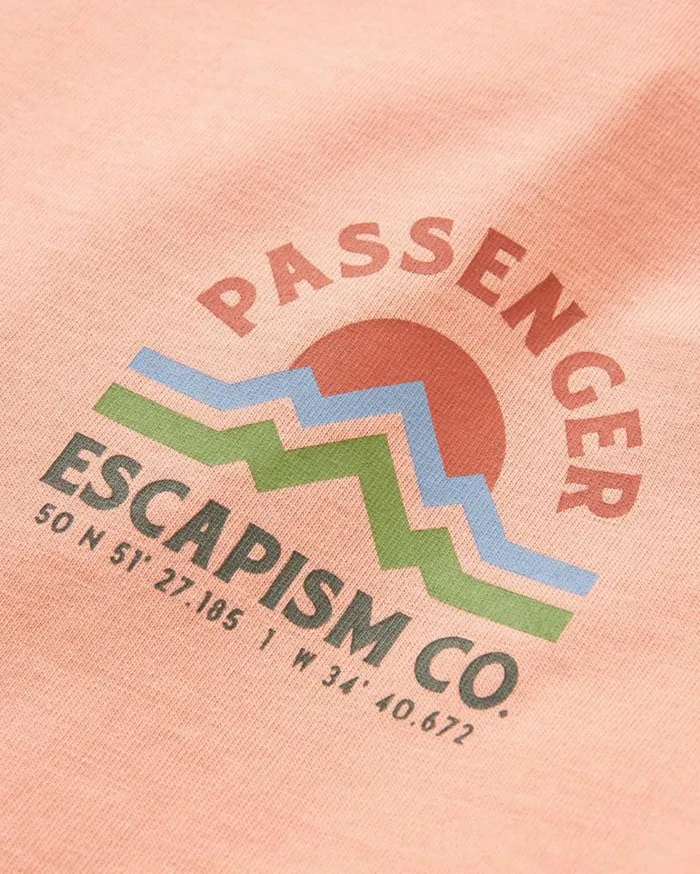 Passenger Clothing Dumont Organic Relaxed Fit TShirt Tawny Peach Men TShirts and Vests
