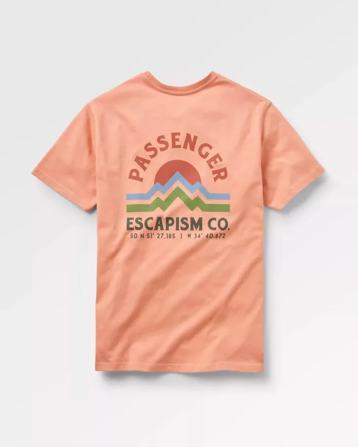 Passenger Clothing Dumont Organic Relaxed Fit TShirt Tawny Peach Men TShirts and Vests
