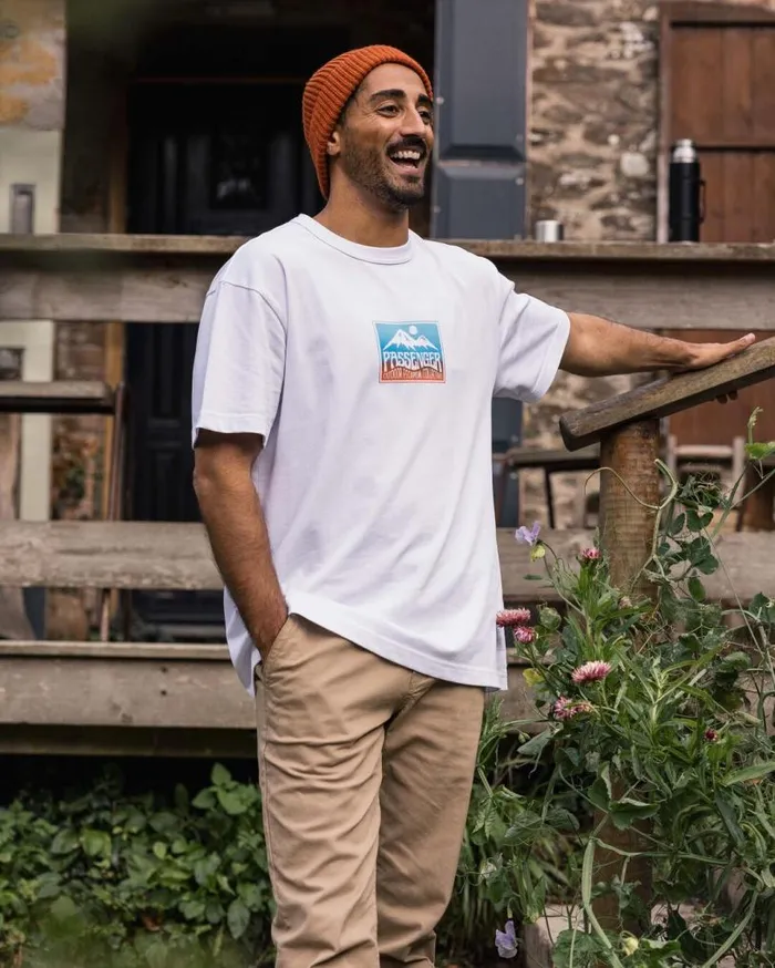 Passenger Clothing Grounded Organic Relaxed Fit TShirt White Men TShirts and Vests