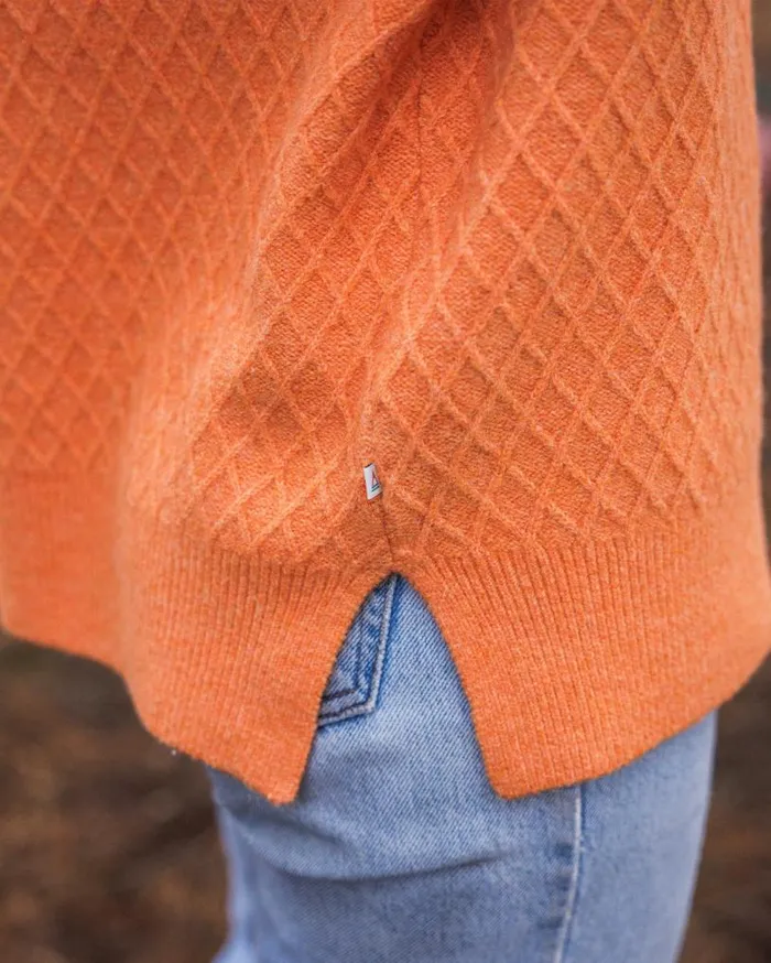 Passenger Clothing Hinterland Recycled Knitted Jumper Apricot Women Knitwear