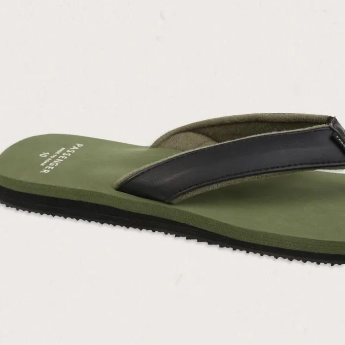 Passenger Clothing Laguna Flip Flop Laurel Green Men Flip Flops and Sandals