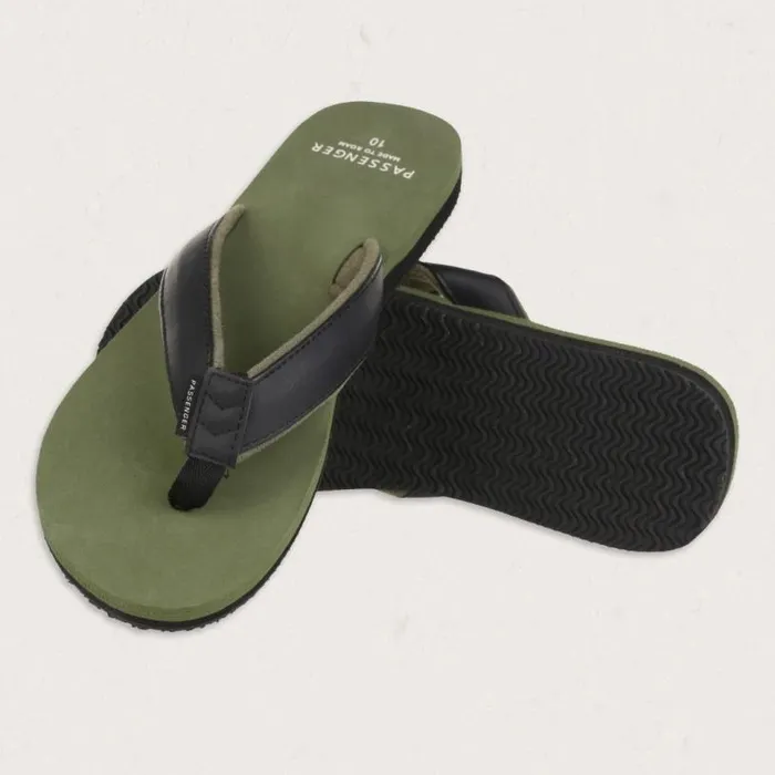 Passenger Clothing Laguna Flip Flop Laurel Green Men Flip Flops and Sandals