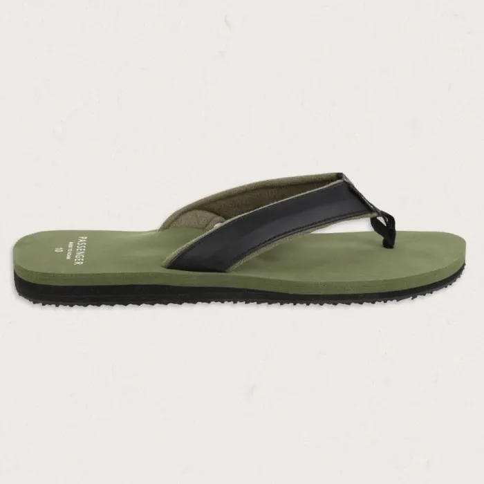 Passenger Clothing Laguna Flip Flop Laurel Green Men Flip Flops and Sandals