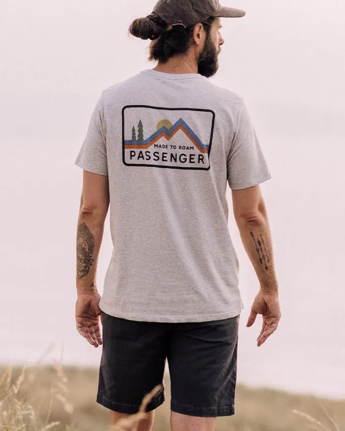 Passenger Clothing Made To Roam Recycled Cotton TShirt Grey Marl Men TShirts and Vests
