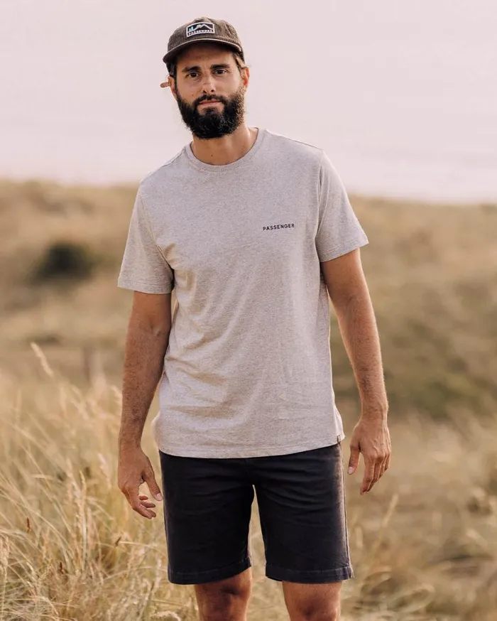 Passenger Clothing Made To Roam Recycled Cotton TShirt Grey Marl Men TShirts and Vests