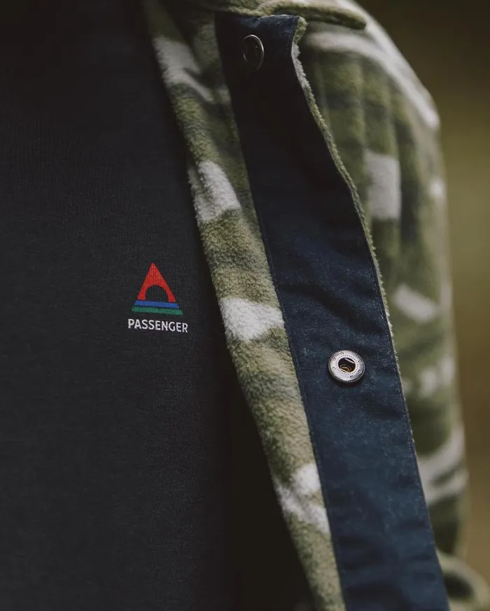 Passenger Clothing Maple Recycled Polar Fleece Shirt Khaki Paddle Geo Men Shirts