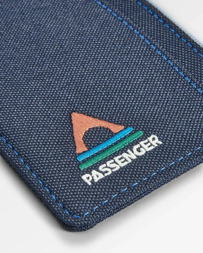 Passenger Clothing Recycled Card Holder Dark Denim WomenMen Backpacks and Bags