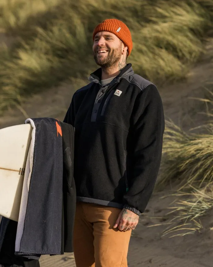 Passenger Clothing Solace Recycled SherpaLined Polar Fleece Black Men Fleece