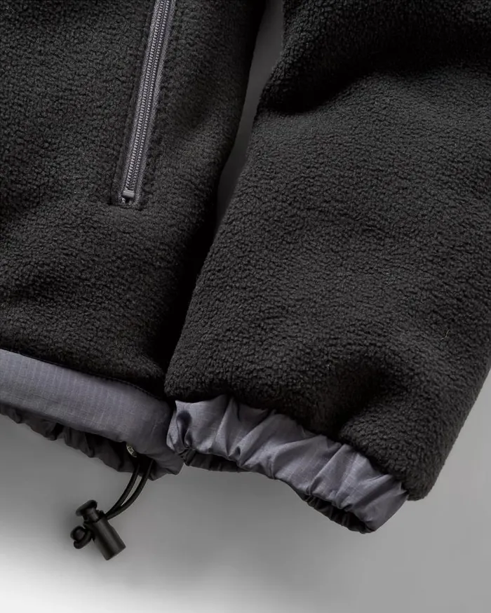 Passenger Clothing Solace Recycled SherpaLined Polar Fleece Black Men Fleece