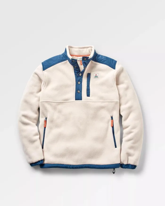 Passenger Clothing Solace Recycled SherpaLined Polar Fleece Vintage White Men Fleece