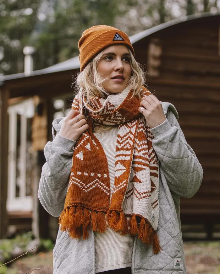 Passenger Clothing West Coast Recycled Acrylic Scarf Glazed Ginger Women Scarves and Neckwear