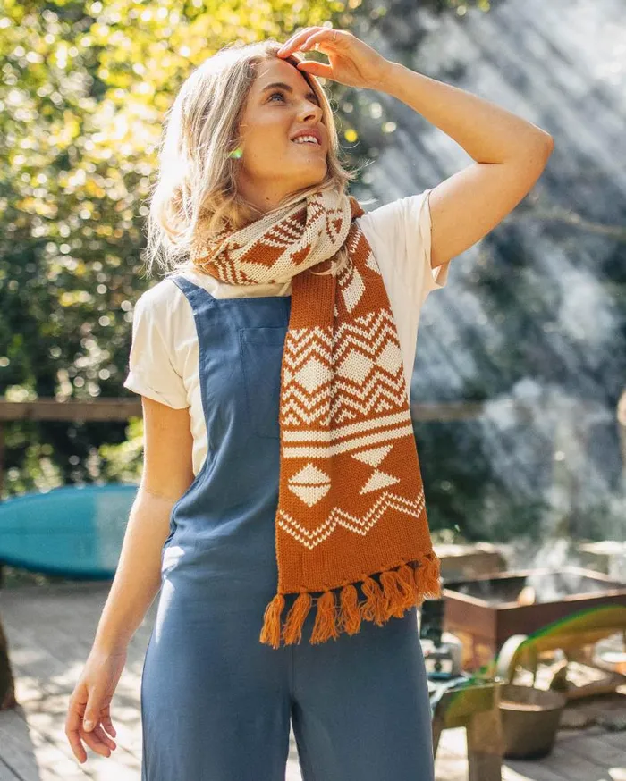 Passenger Clothing West Coast Recycled Acrylic Scarf Glazed Ginger Women Scarves and Neckwear