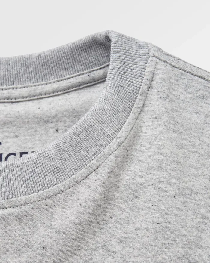 Passenger Clothing Yuca Recycled Relaxed Fit TShirt Grey Marl Men TShirts and Vests