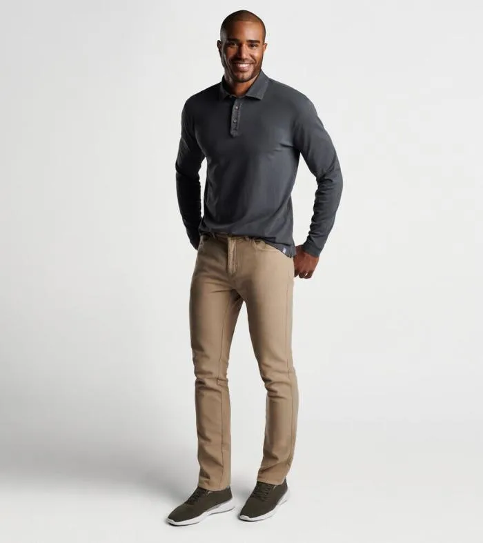 Peter Millar Polos Men Lava Wash LongSleeve Polo