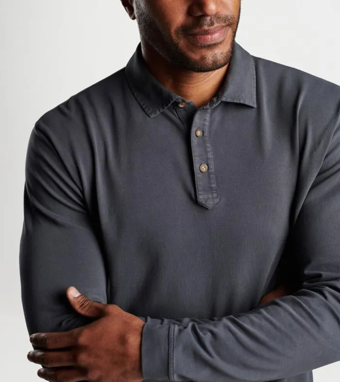 Peter Millar Polos Men Lava Wash LongSleeve Polo