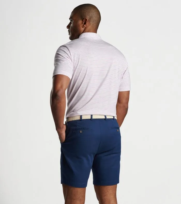 Peter Millar Polos Men Pilot Mill Cedar Stripe ShortSleeve Polo