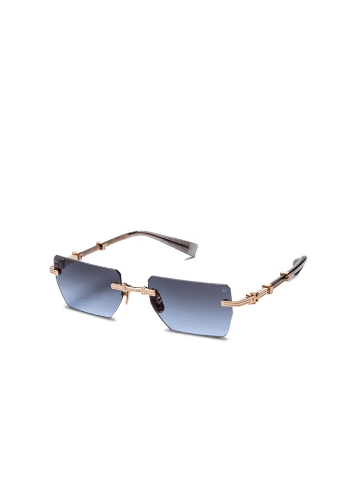Pierre Sunglasses Blue WomenMen Balmain Eyewear