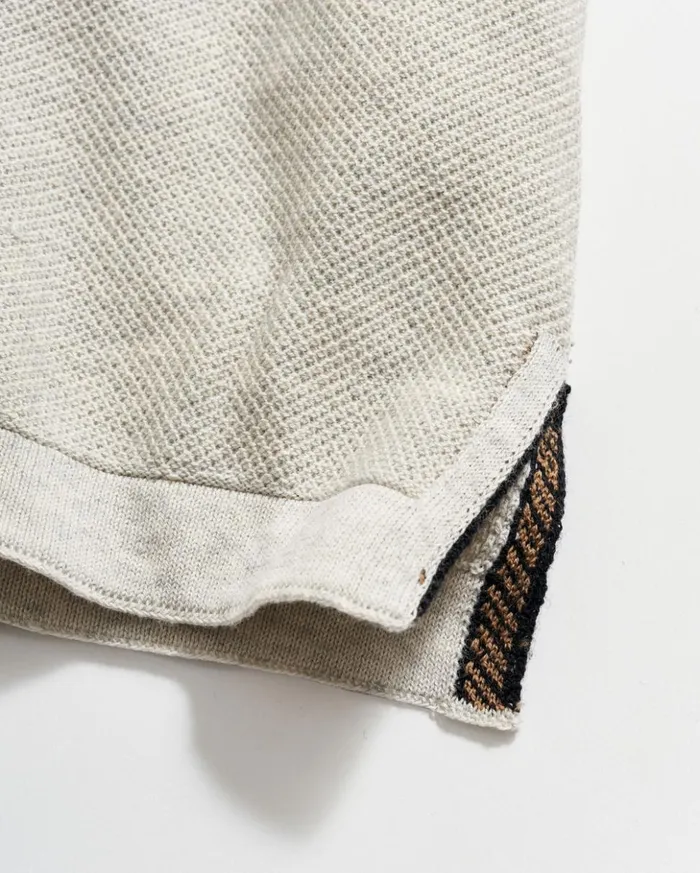 Polos Tees and Henleys Men Billy Reid American Pique Sweater Polo Heathered Grey