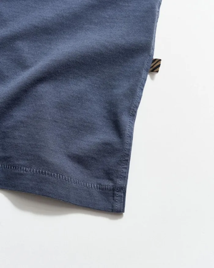 Polos Tees and Henleys Men Billy Reid Washed Tee Navy